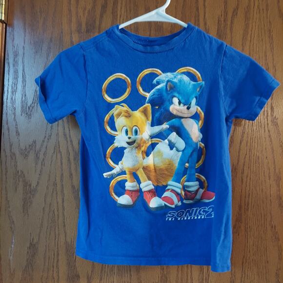 Sonic The Hedgehog 2 And Tails Licensed Tshirt Kids Small - Picture 1 of 7